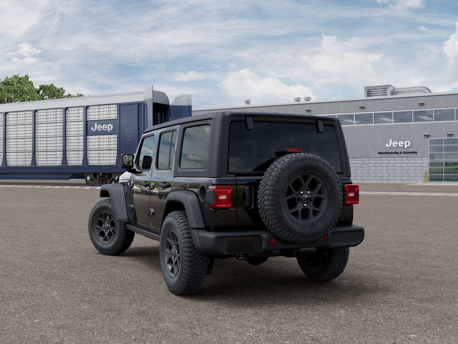 New 2026 Black Clear-Coat Exterior Paint Jeep WRANGLER 4-DOOR WILLYS image 3