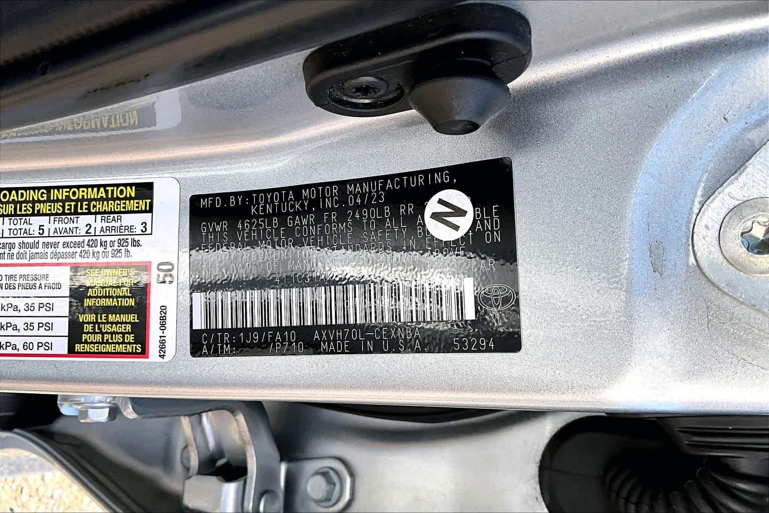 Used 2023 Celestial Silver Metallic Toyota Hybrid LE image 36