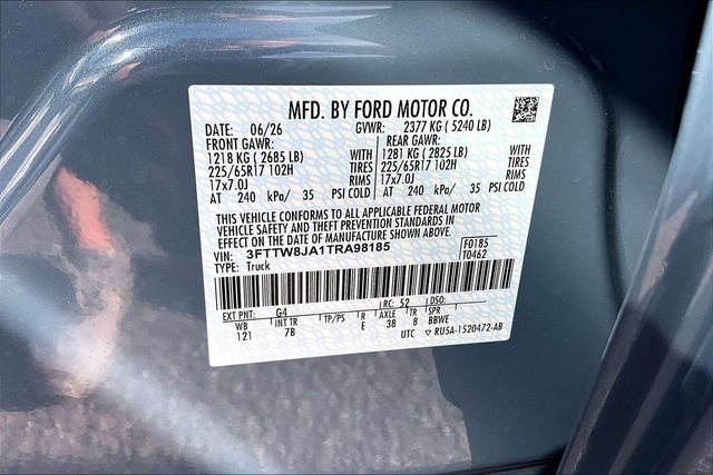 New 2026 Azure Gray Metallic Tri-Coat Ford XLT image 14