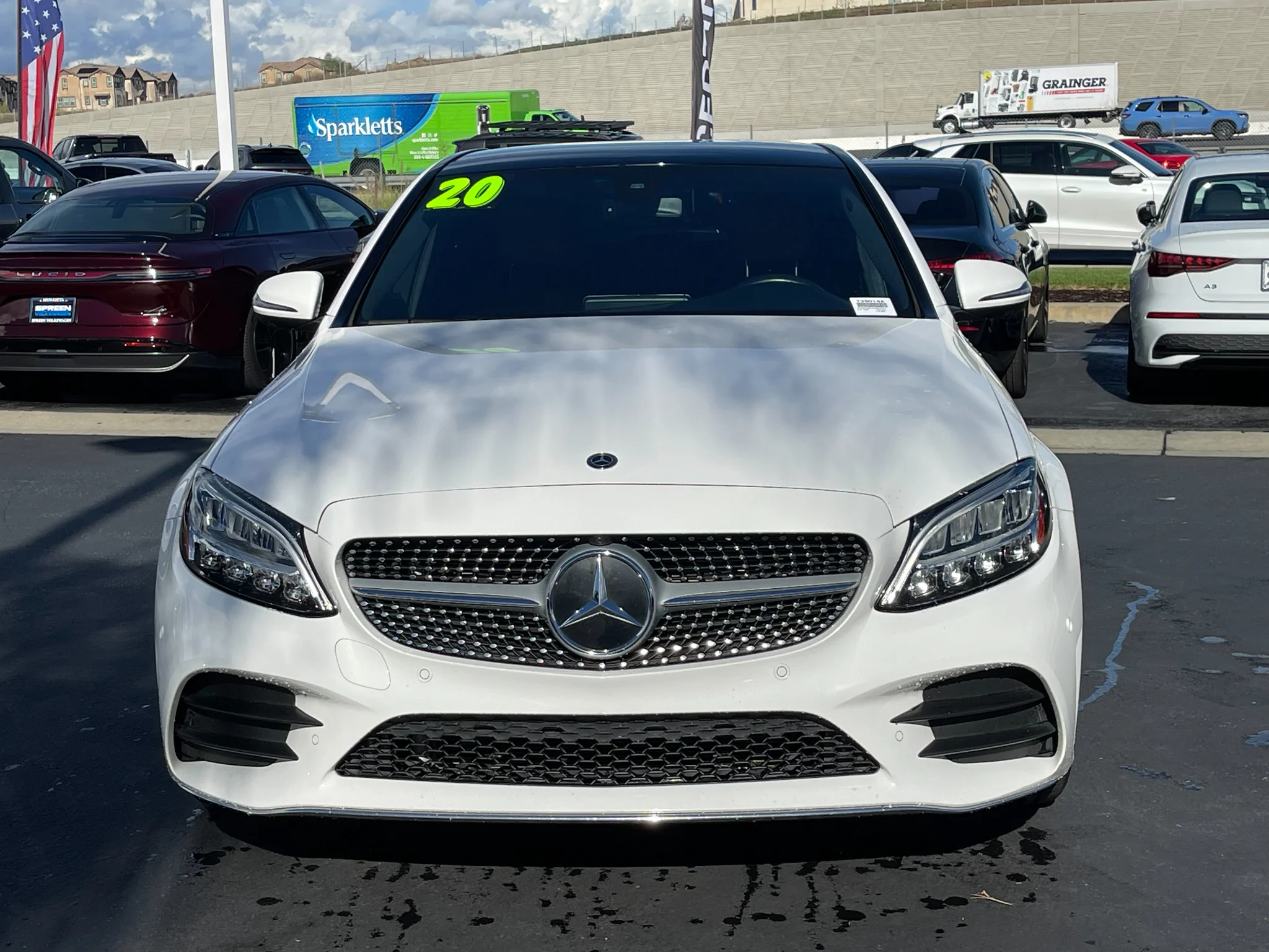 Used 2020 POLAR WHITE Mercedes-Benz C300 image 6