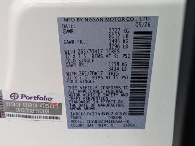 New 2026 Glacier White Nissan Crew Cab PRO-4X® Long Bed image 29