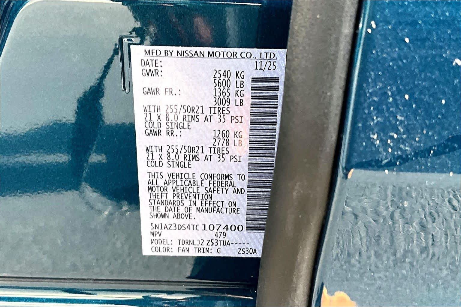 New 2026 Aurora Blue Pearl Metallic / Super Black Two-tone Nissan Platinum image 22