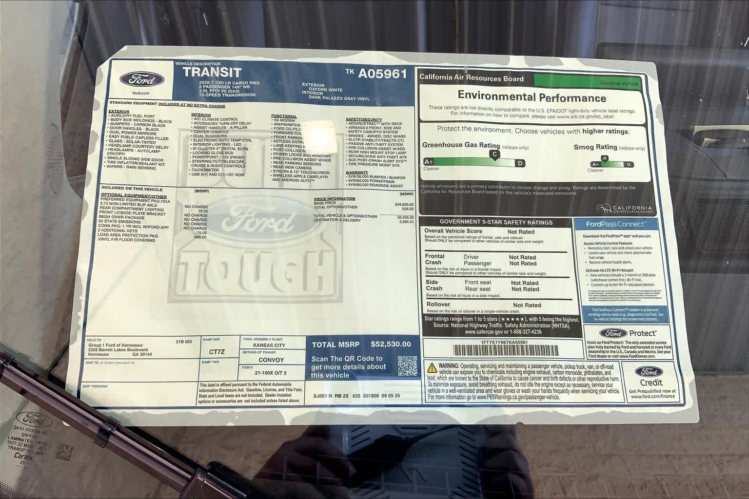 New 2026 Oxford White Ford Cargo Van image 17
