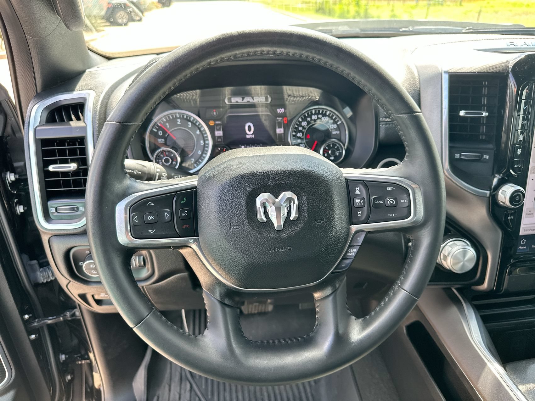 Used 2023 Diamond Black Crystal Pearlcoat Ram Laramie image 14