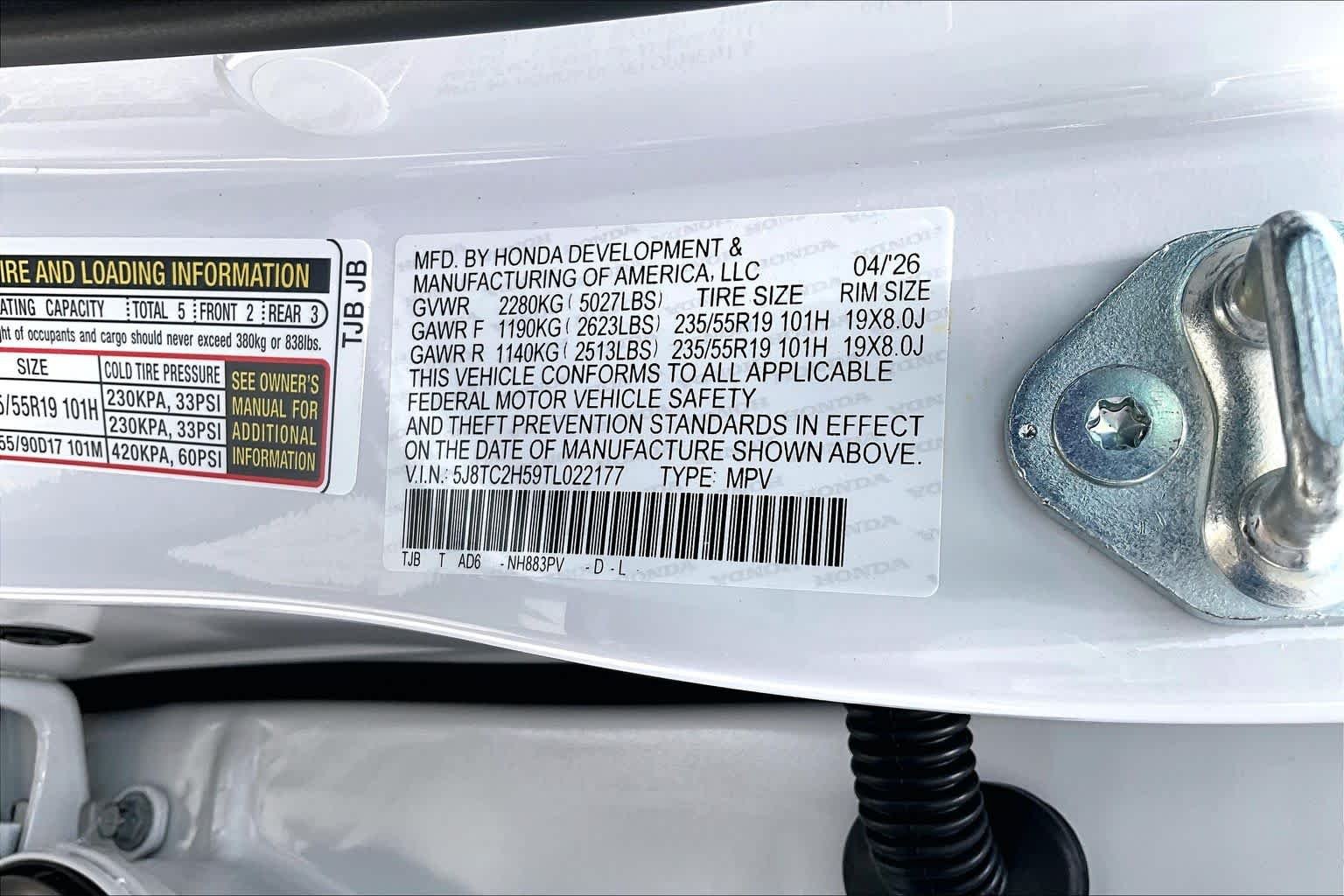New 2026 Platinum White Pearl Acura w/Technology Package image 22