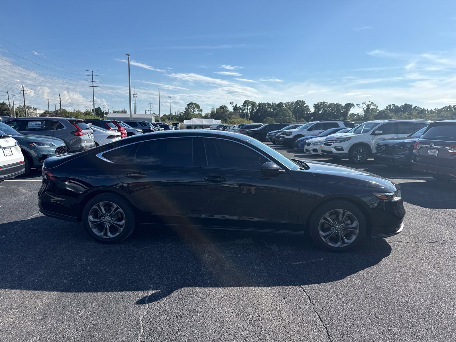Certified Used 2024 Black Honda EX image 8