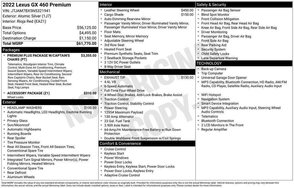 Used 2022 Silver Lexus 460 image 4