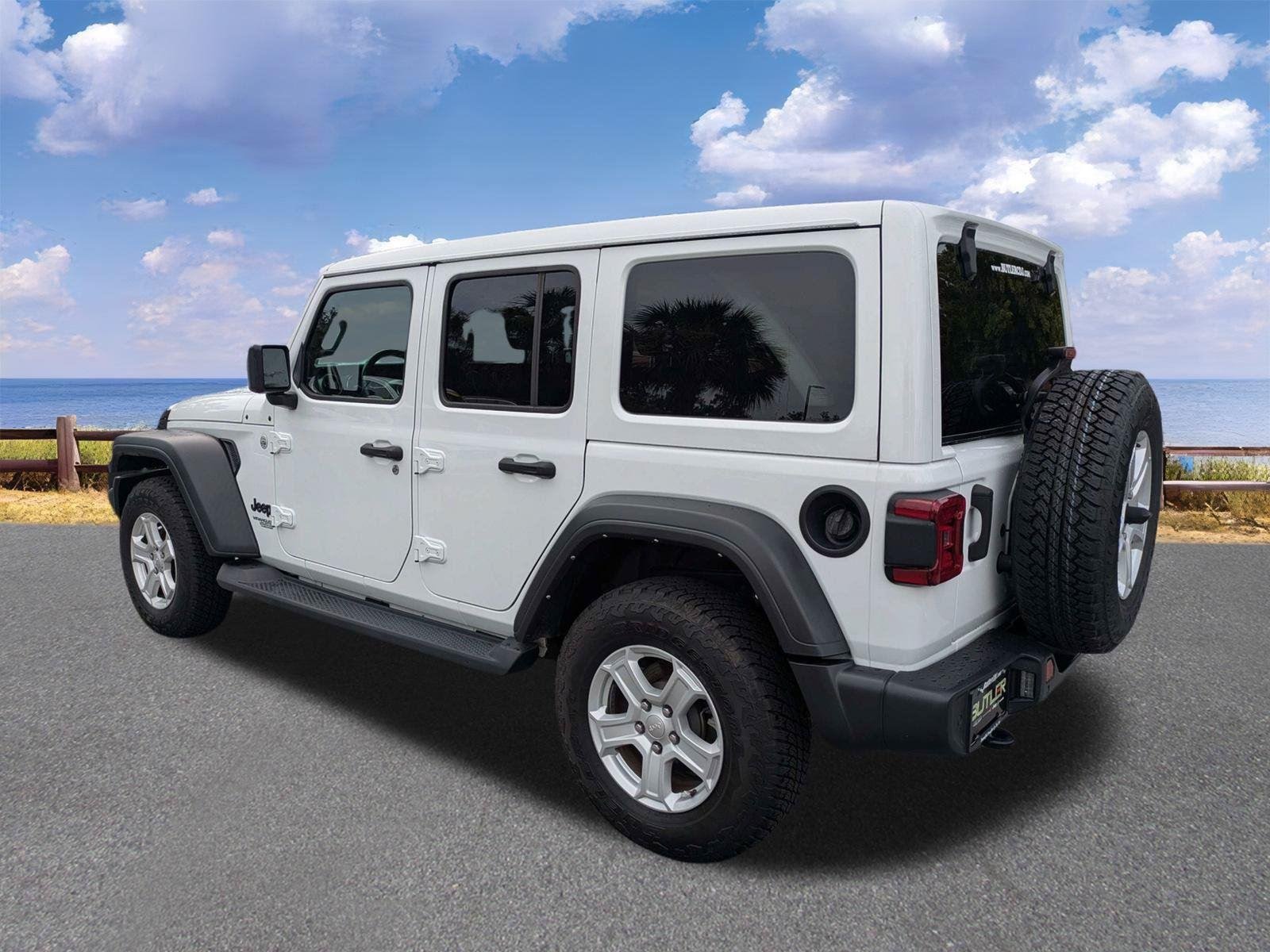 Used 2021 Bright White Clearcoat Jeep Unlimited Sport S image 6