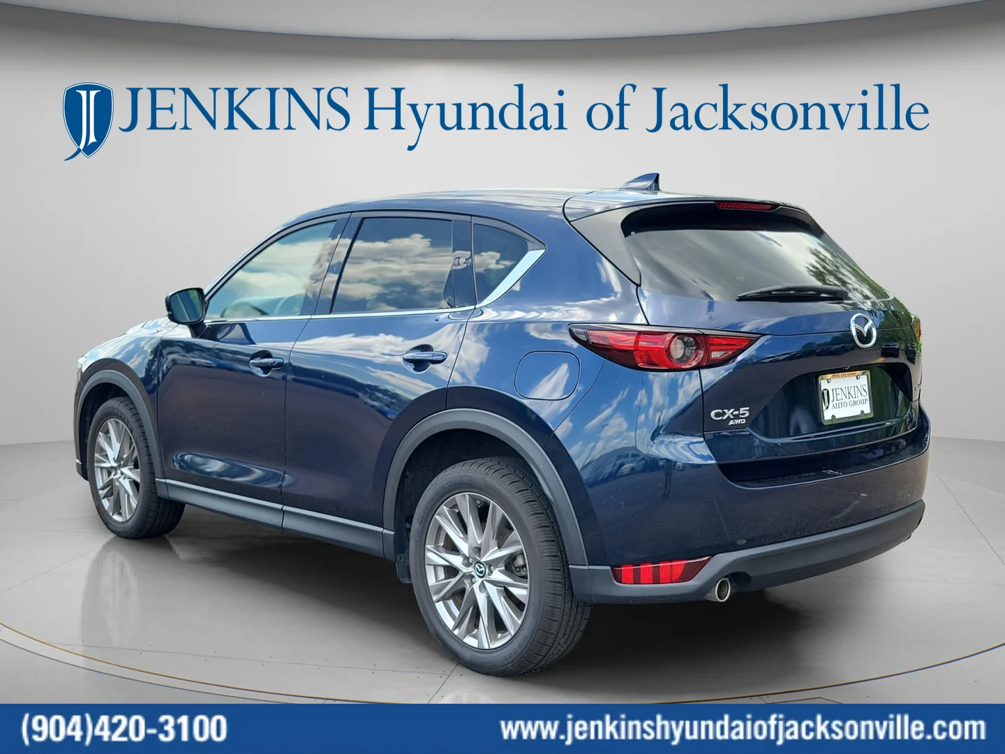 Used 2021 Deep Crystal Blue Mica Mazda Grand Touring image 5