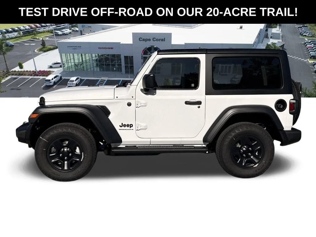 New 2026 Bright White Clear-Coat Exterior Paint Jeep Sport image 8