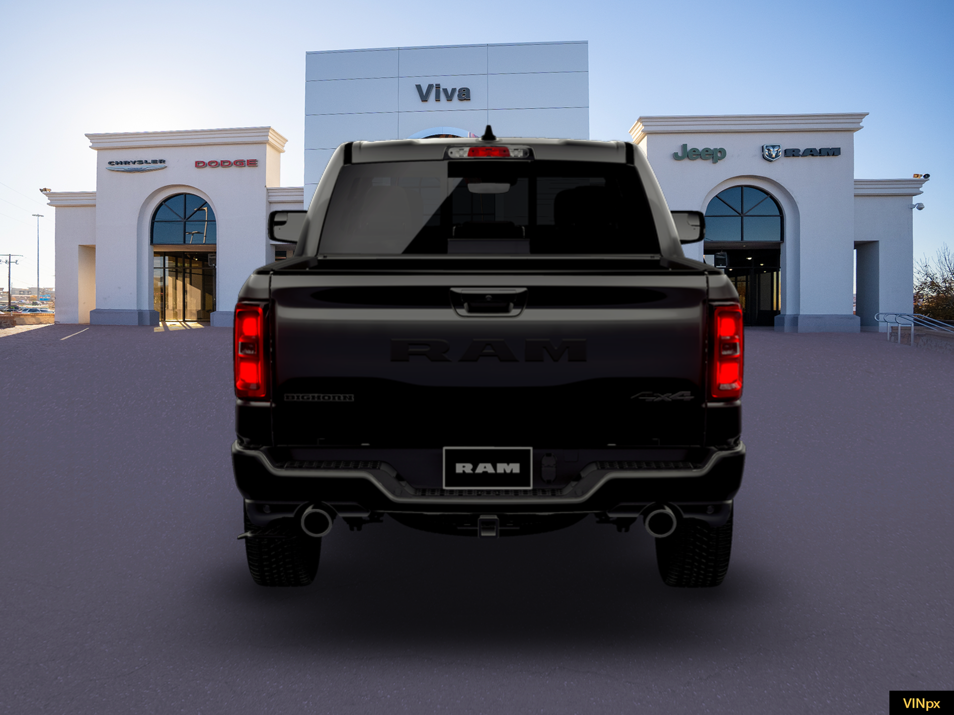 New 2026 Diamond Black Crystal Pearl-Coat Exterior Paint RAM Big Horn/Lone Star image 6