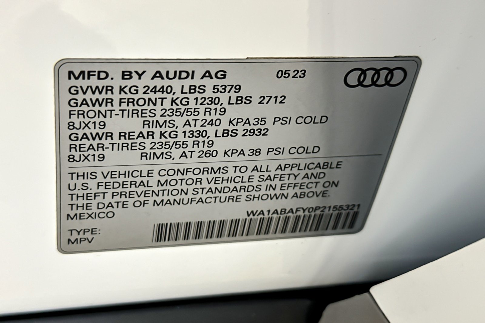 Used 2023 Ibis White Audi Premium 40 TFSI quattro image 26