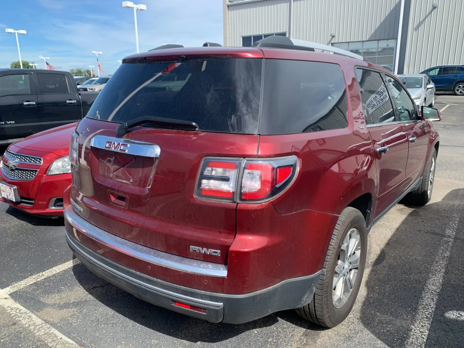 Used 2016 GMC Acadia SLT-2 with VIN 1GKKVSKD0GJ140886 for sale in Triadelphia, WV