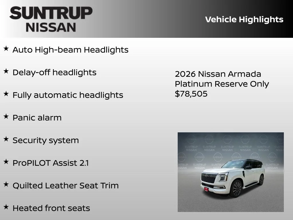 New 2026 White Nissan Platinum Reserve image 30