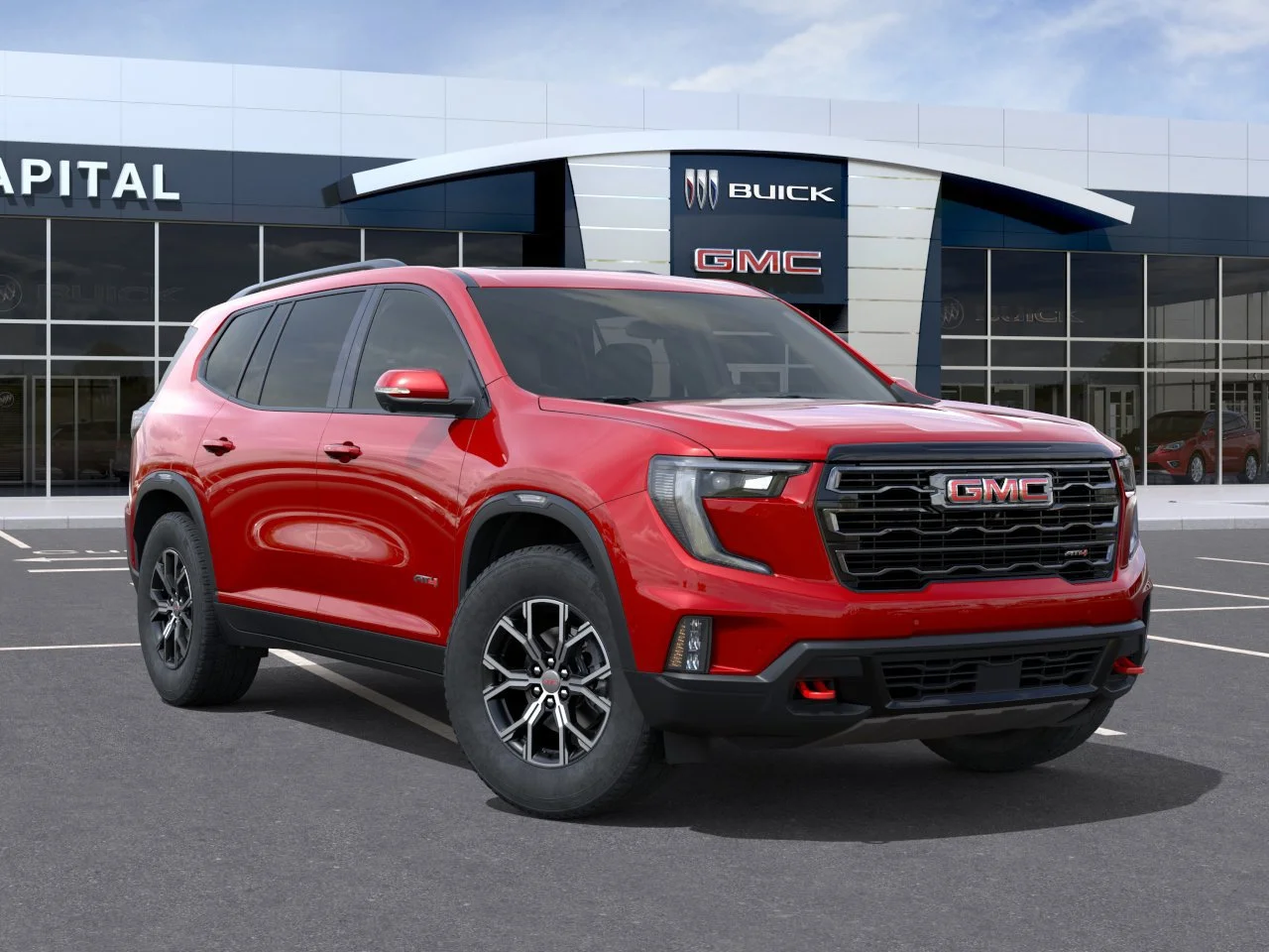 New 2026 Volcanic Red Tintcoat GMC AT4 AWD image 7