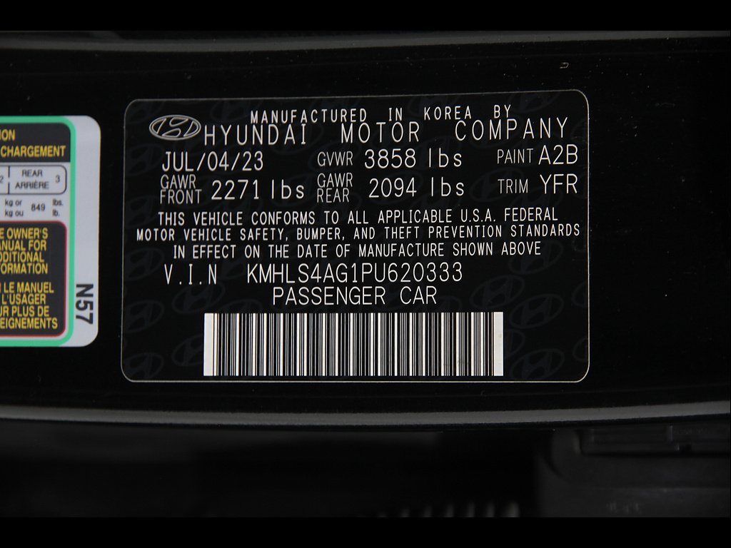Certified Used 2023 Onyx Black Hyundai SEL image 22