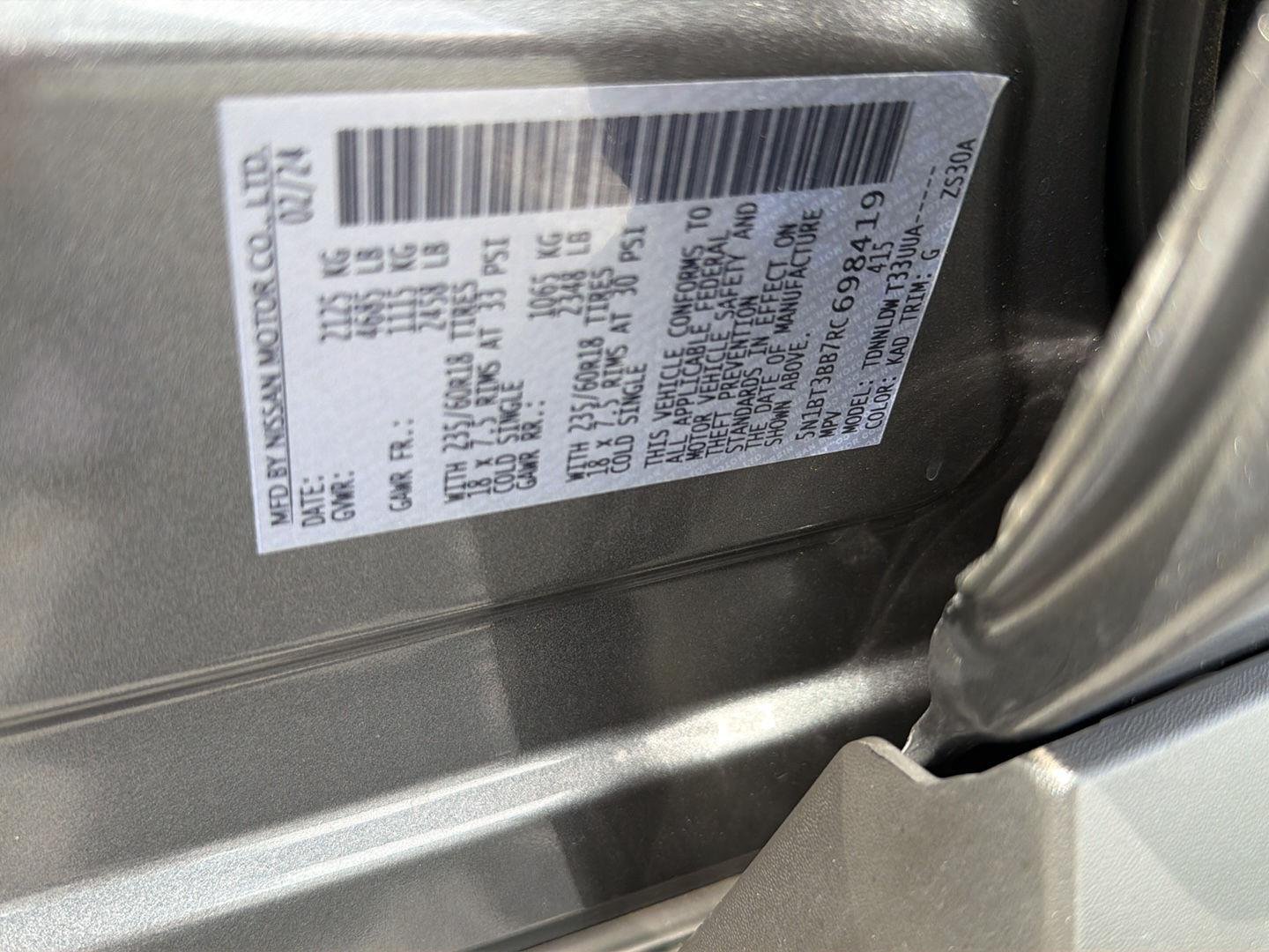 Used 2024 Gun Metallic Nissan SV image 41