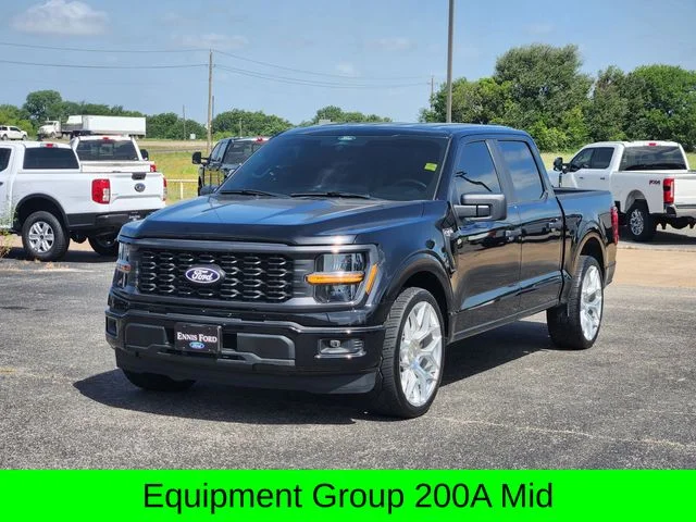 Used 2025 Agate Black Metallic Ford STX image 3