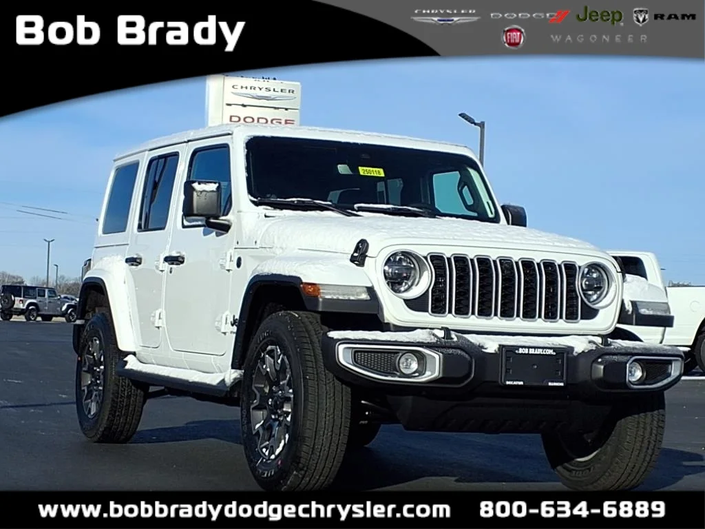 New 2025 Bright White Clear-Coat Exterior Paint Jeep Sahara image 1