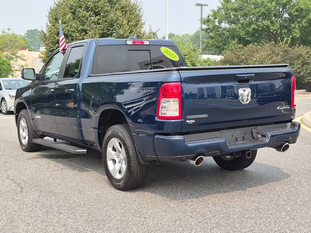 Used 2022 Patriot Blue Pearlcoat Ram Big Horn image 4