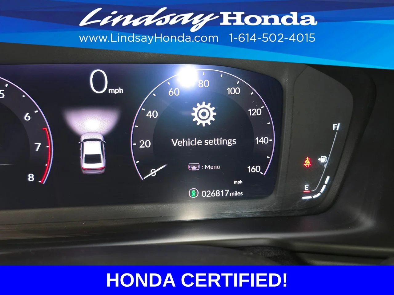 Certified Used 2024 Radiant Red Metallic Honda EX image 14
