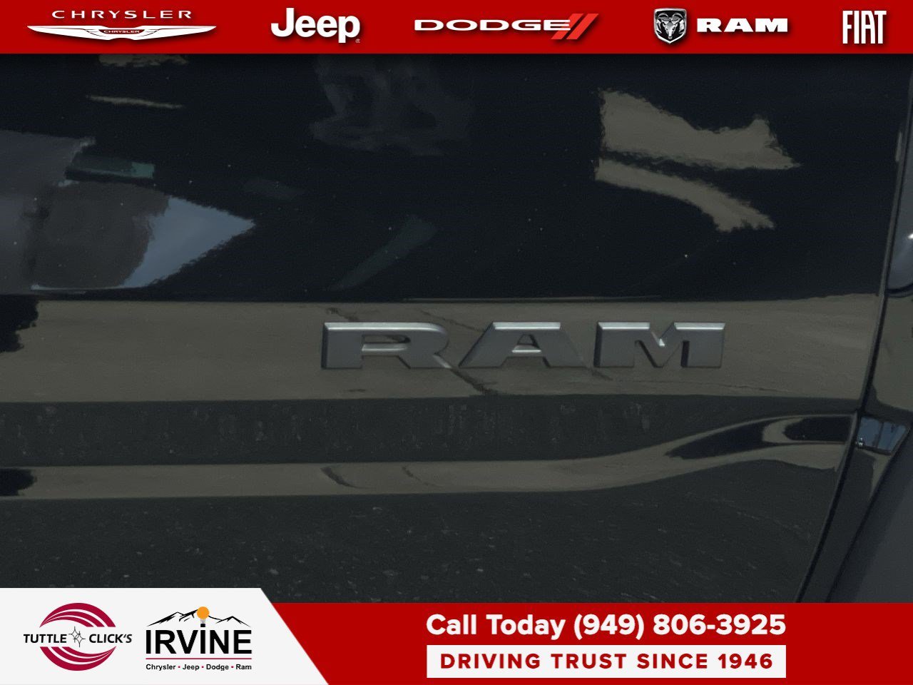 New 2026 Diamond Black Crystal Pearl-Coat Exterior Paint RAM RHO image 8