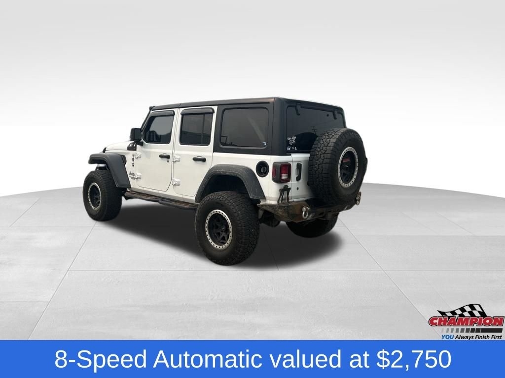 Used 2020 White Jeep Unlimited Sport S image 3