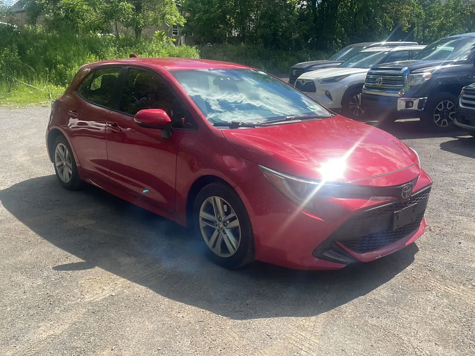 Certified Used 2021 Supersonic Red Toyota SE image 11