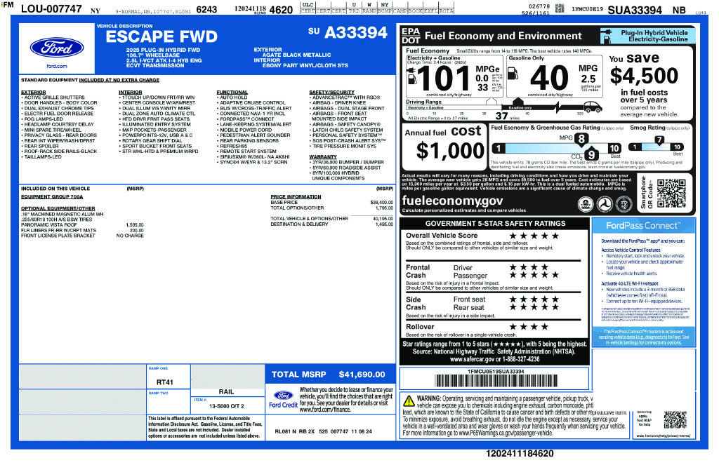 Used 2025 Agate Black Metallic Ford Base image 26
