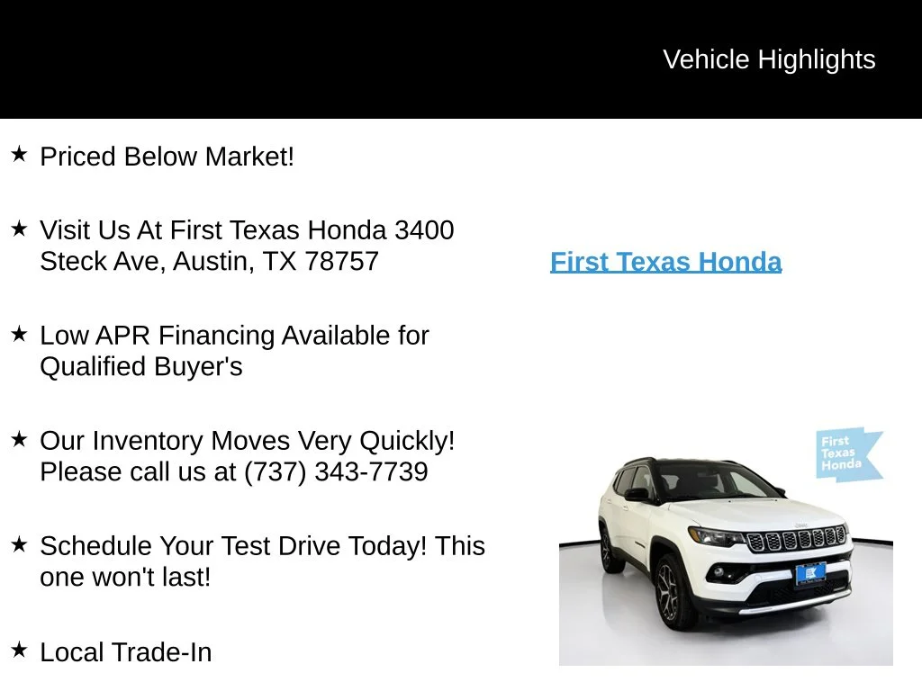 Used 2025 Bright White Clearcoat Jeep Limited image 9