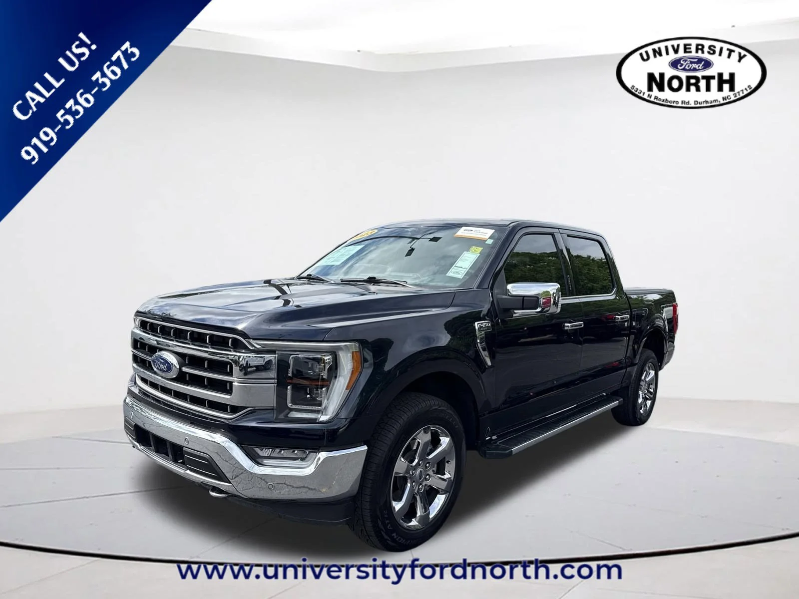 Used 2023 Antimatter Blue Metallic Ford LARIAT image 3