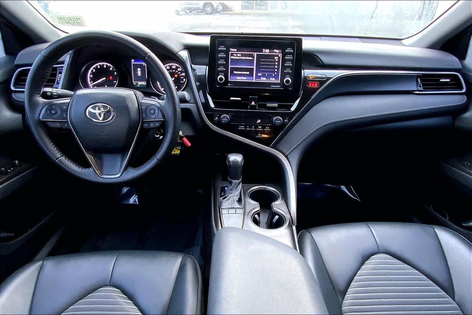 Used 2023 Midnight Black Metallic Toyota SE Nightshade image 14