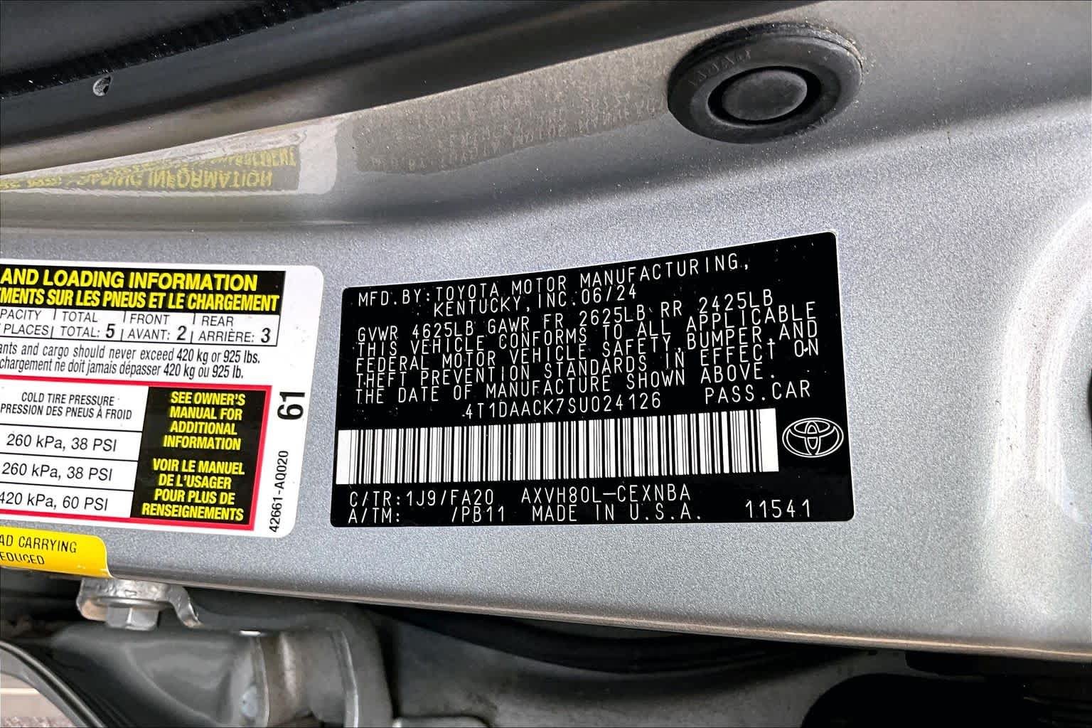 Used 2025 Celestial Silver Metallic Toyota LE image 34