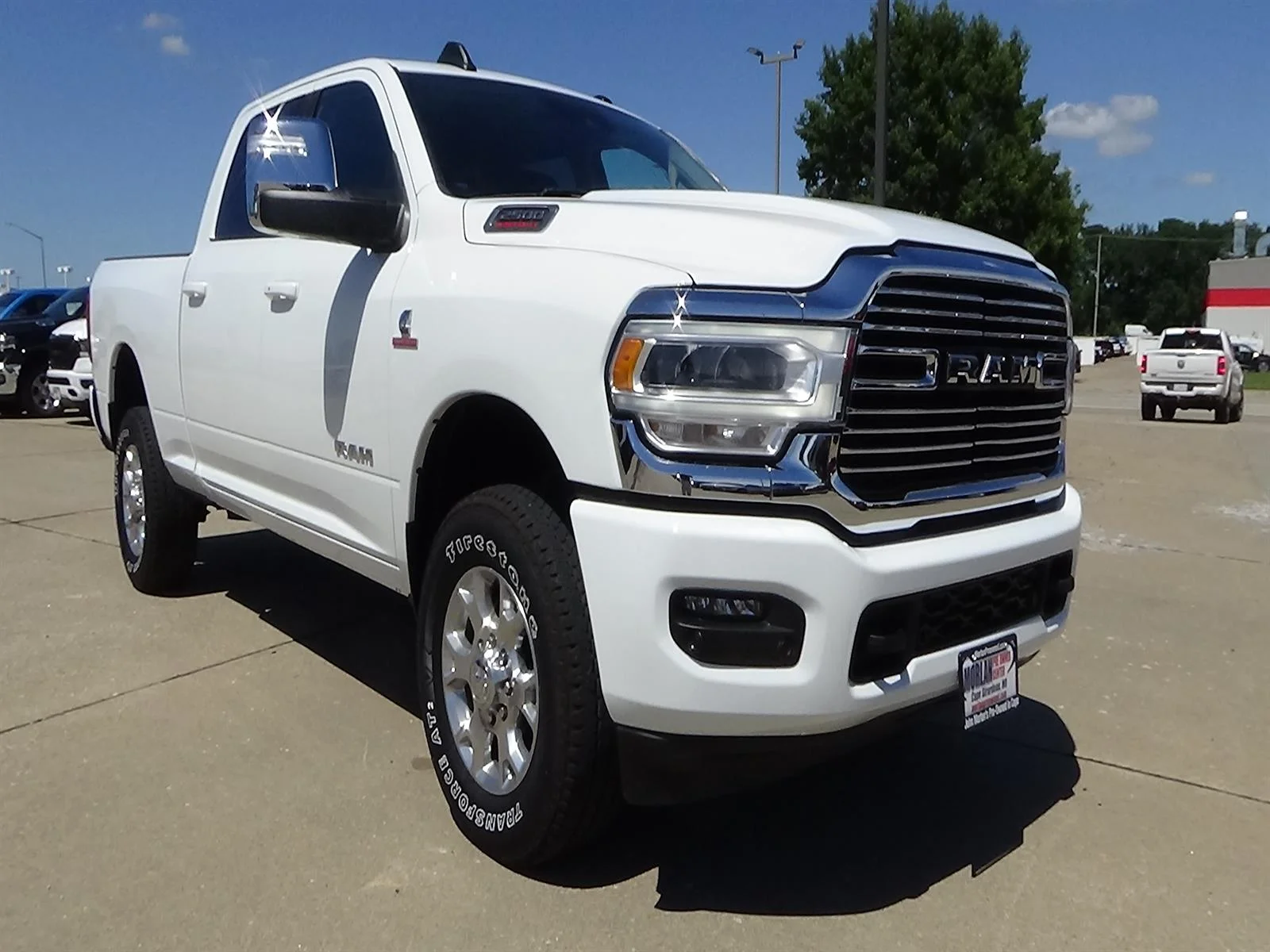 Certified Used 2024 Bright White Clear Coat (pw7) RAM Laramie image 4