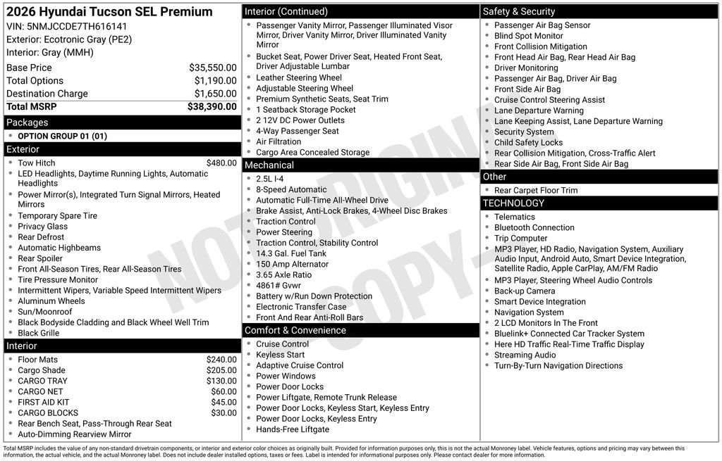 Certified Used 2026 Gray Hyundai SEL Premium image 6