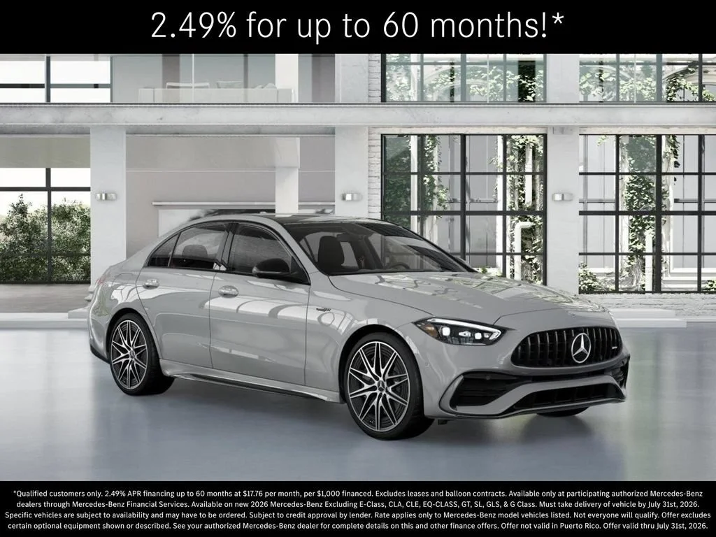New 2026 MANUFAKTUR Alpine Grey Mercedes-Benz AMG® C 43 4MATIC Sedan image 53