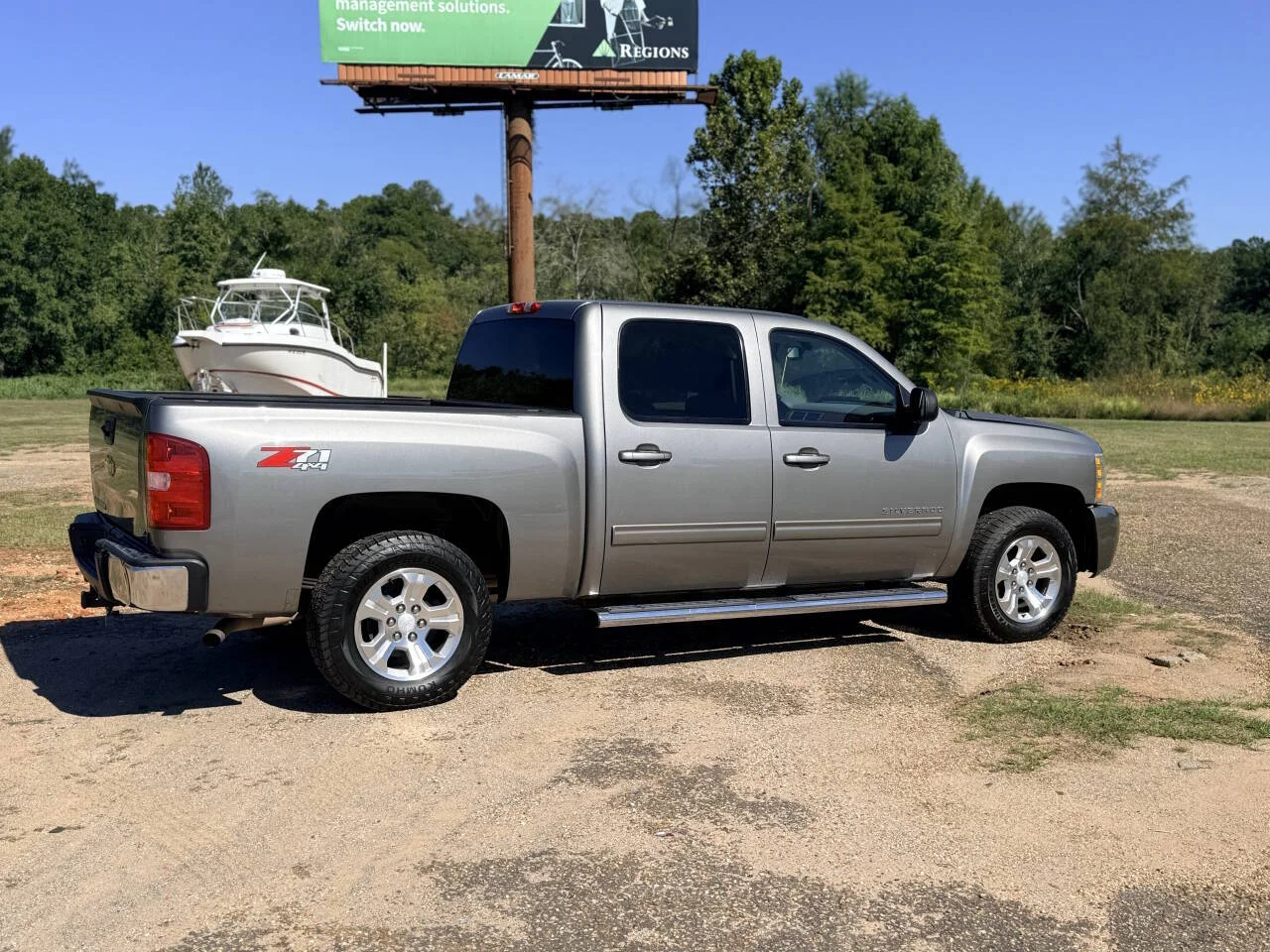 Used 2013 Gray Chevrolet LTZ 4x4 4dr Crew Cab 5.8 ft. SB image 5