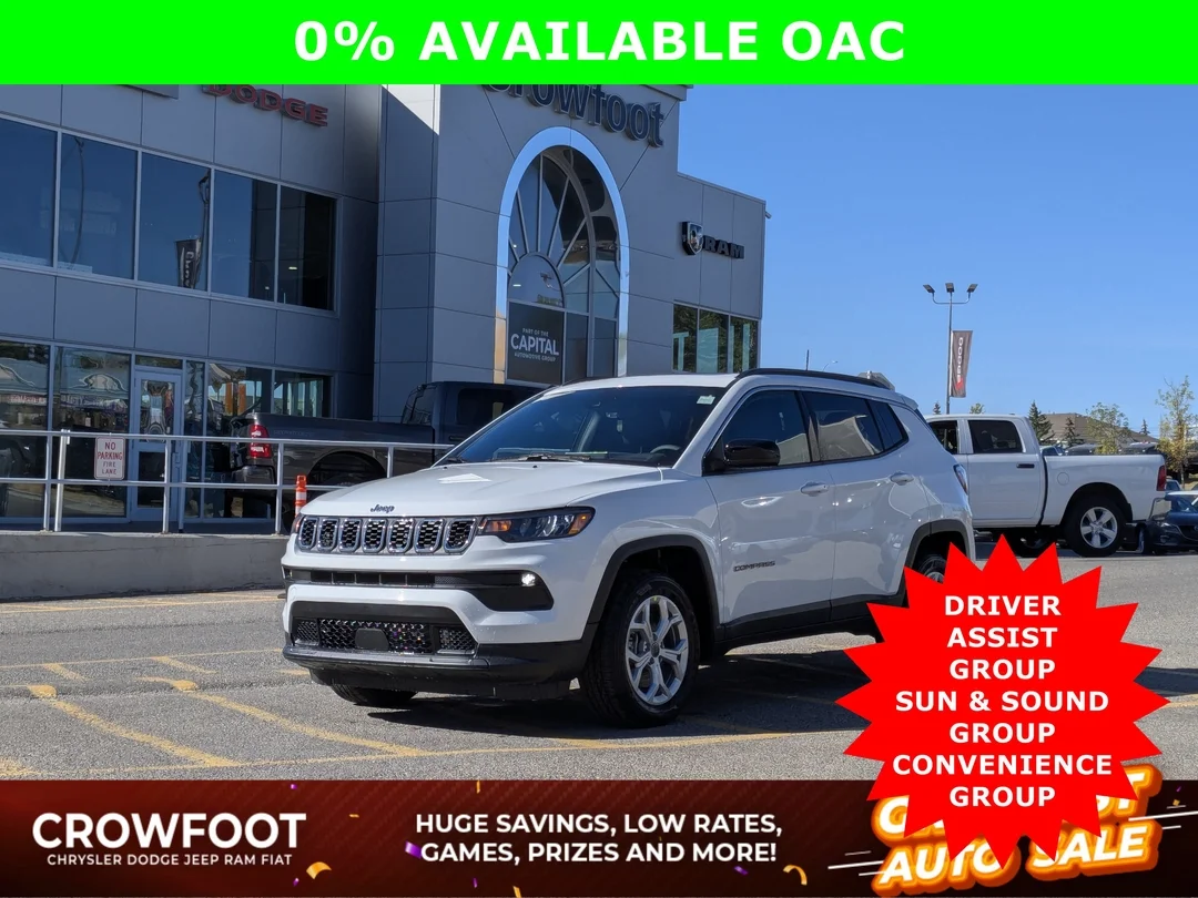 New 2026 White Jeep North - - 4x4 - Panoramic Sunroof - Alpine Audio - Adaptive Cruise - Power Liftgate & More! image 1