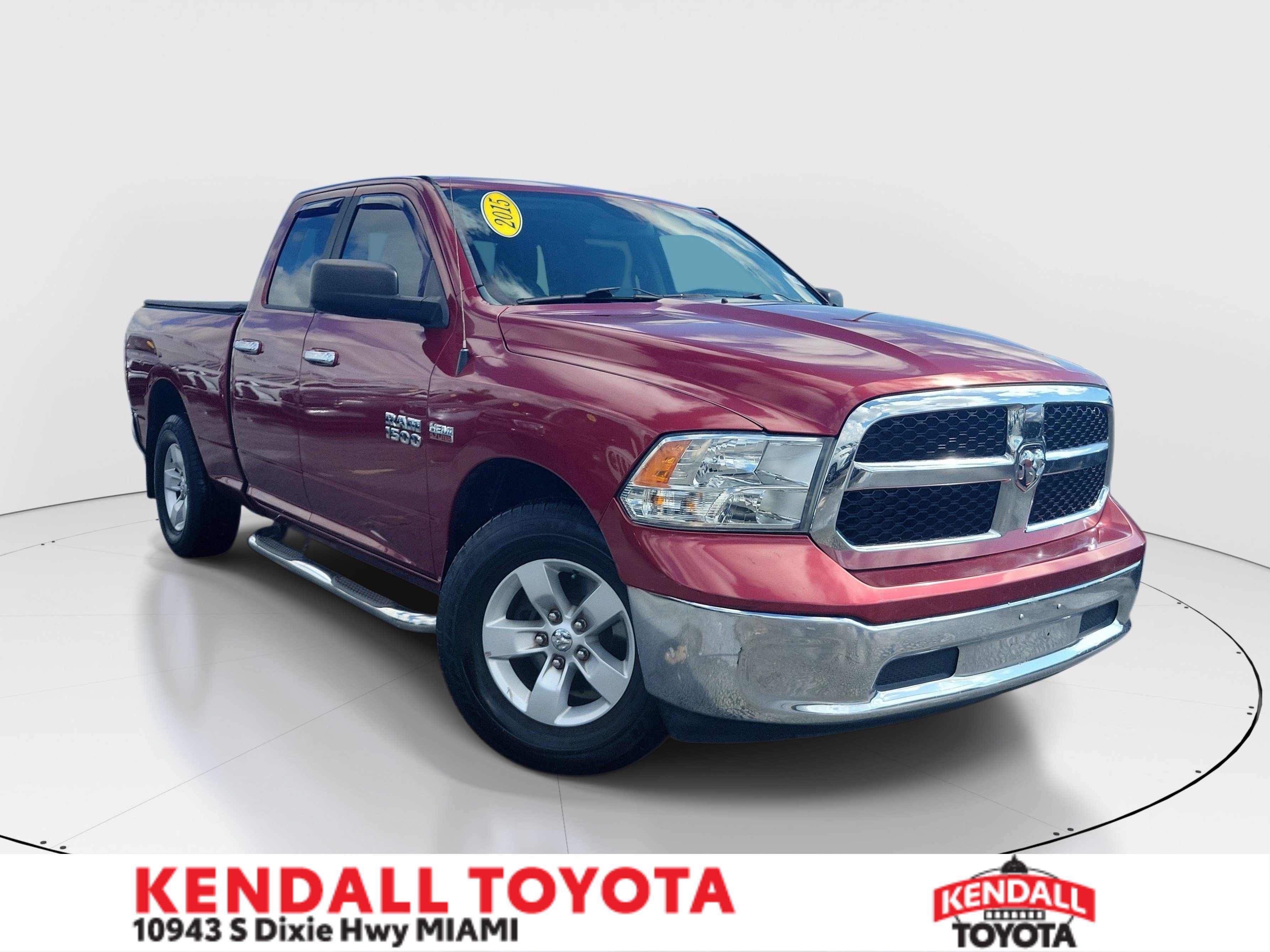 Used 2015 Deep Cherry Red Crystal Pearlcoat Ram SLT image 1