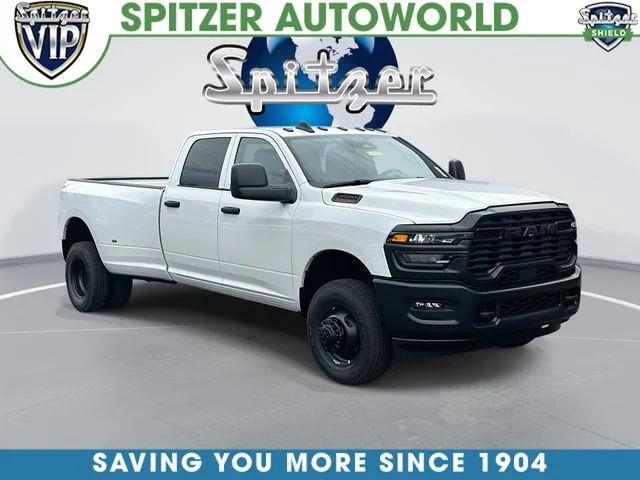 Bright White Clear-Coat Exterior Paint 2026 RAM 3500 Pickup Truck Four-Wheel Drive 