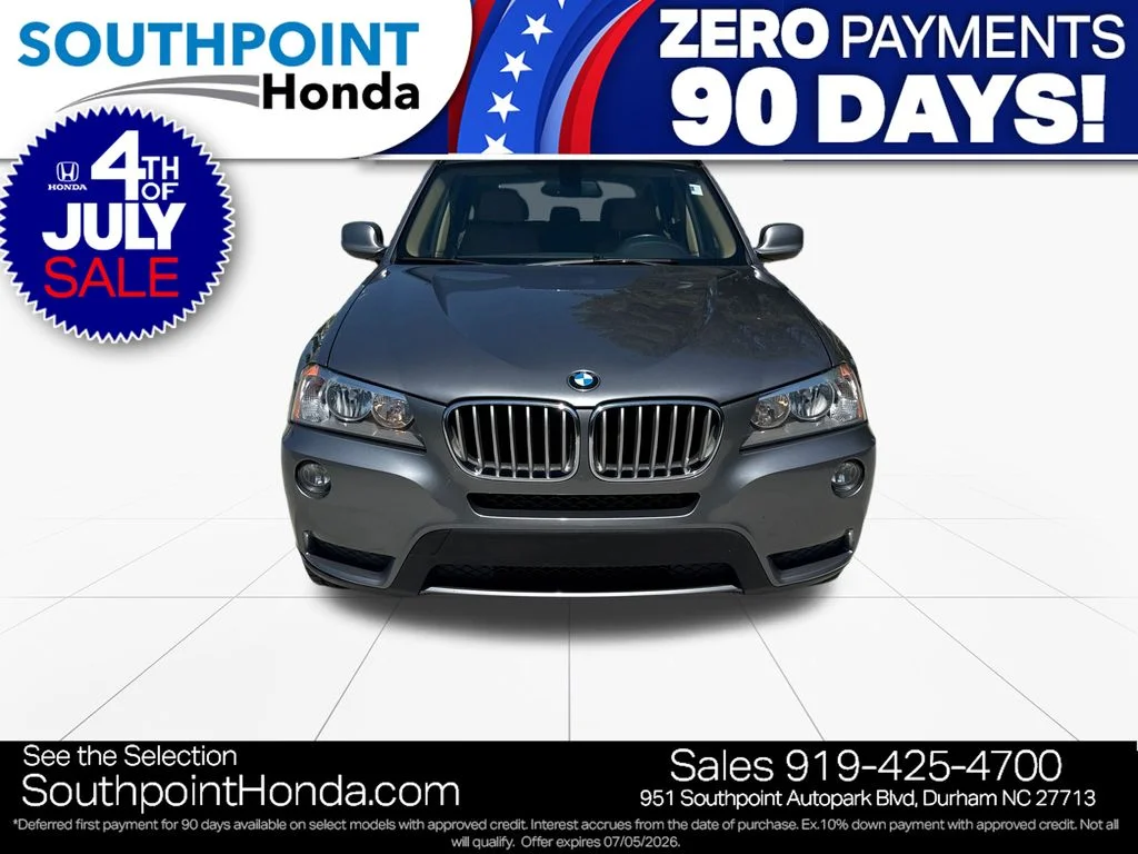 Used 2014 BMW X3 xDrive28i with VIN 5UXWX9C57E0D40756 for sale in Durham, NC