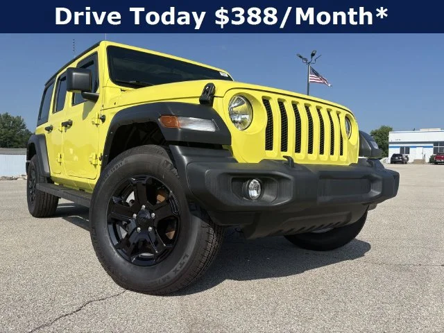 Used 2022 Yellow Jeep Unlimited Sport S image 2