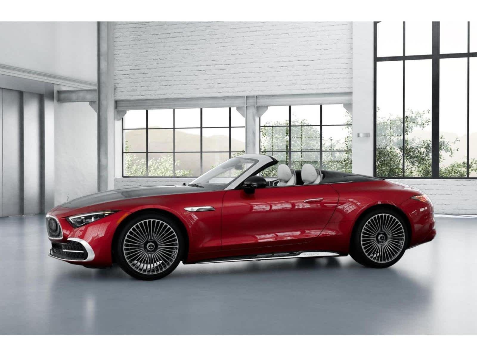 New 2026 MANUFAKTUR garnet red metallic (Red Ambiance) Mercedes-Benz Maybach SL 680 Monogram Series image 35
