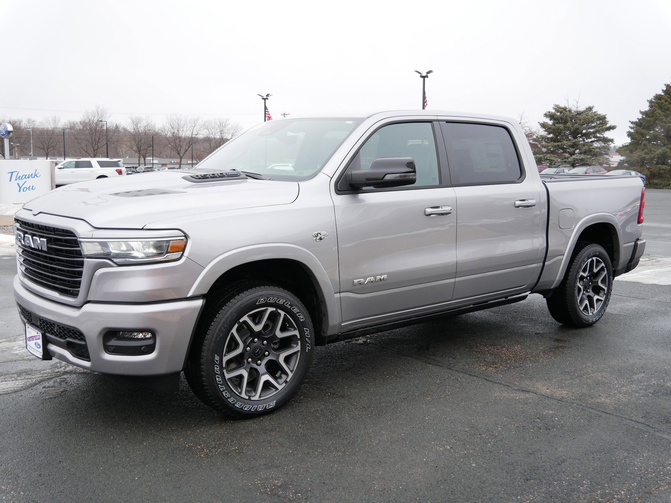 New 2026 Billet Silver Metallic Clear-Coat Exterior Paint RAM Laramie image 4