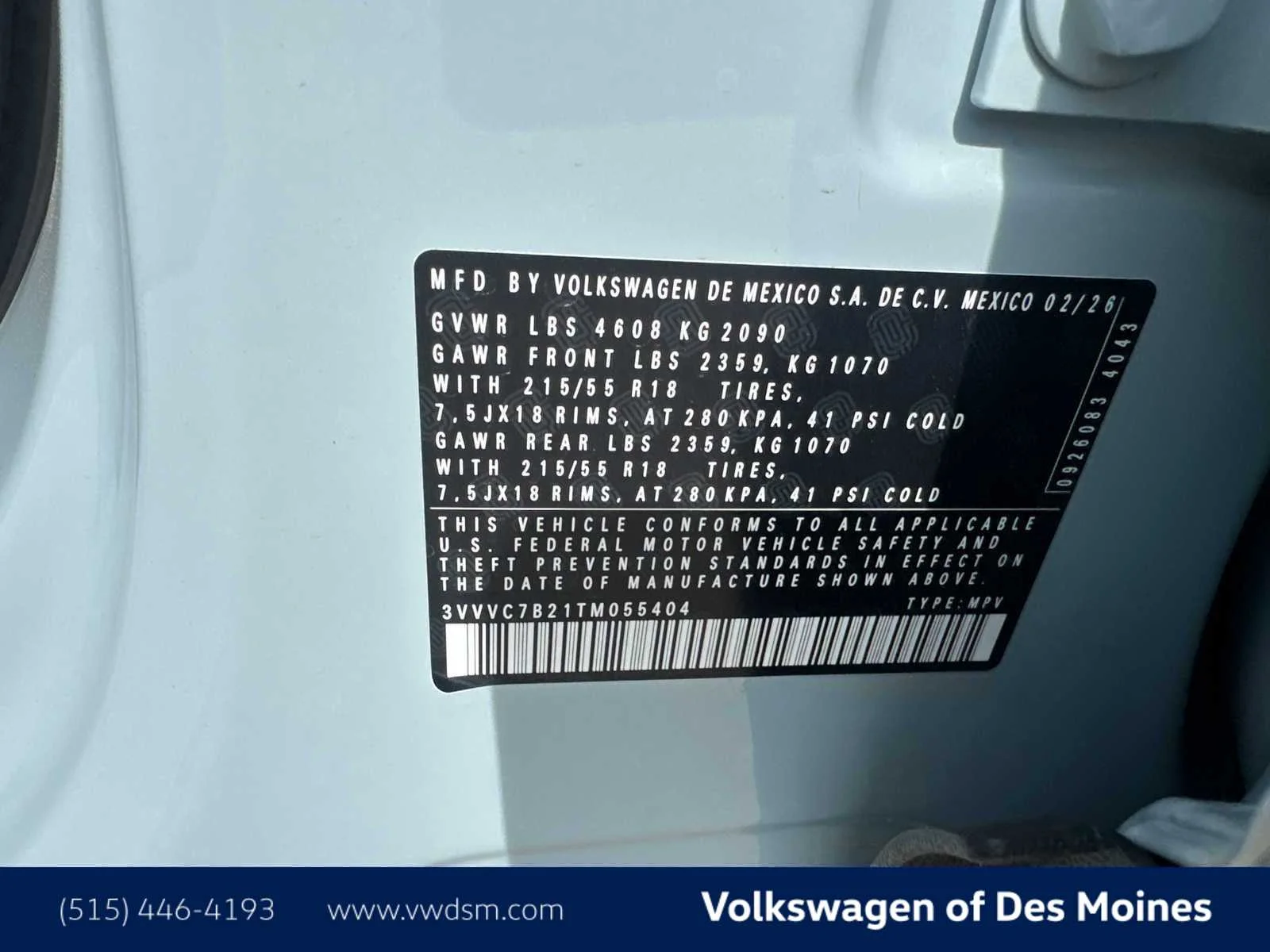 New 2026 Monument Gray Volkswagen SE image 21
