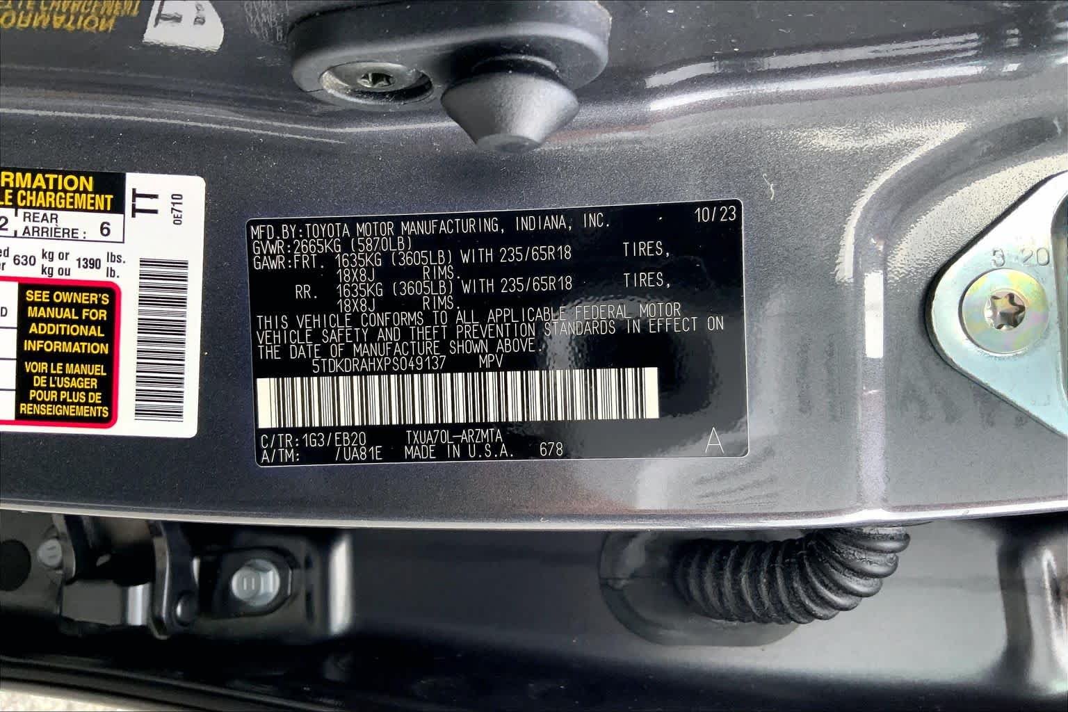 Used 2023 Magnetic Gray Metallic Toyota XLE image 29