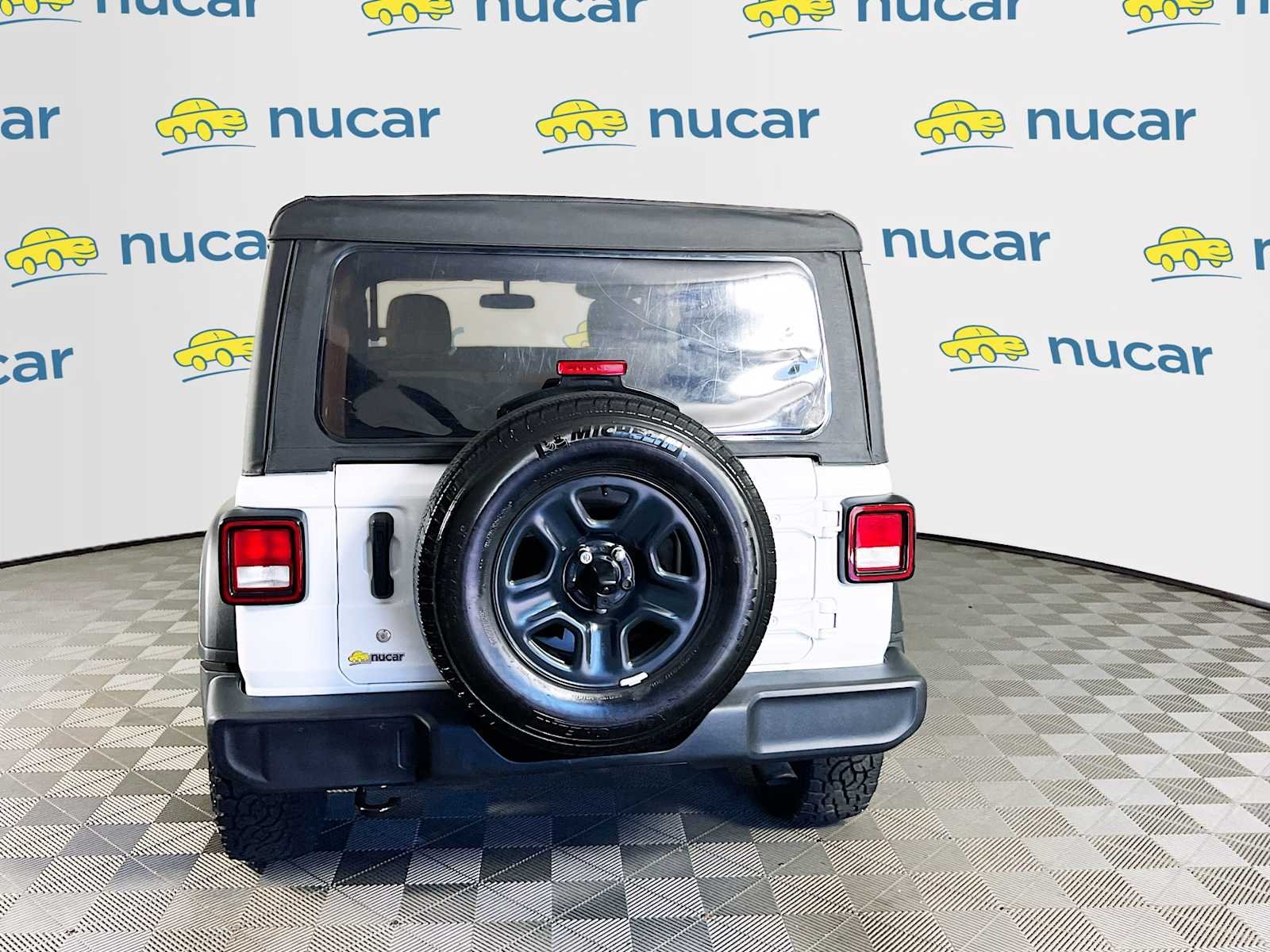 Used 2022 Bright White Clearcoat Jeep Unlimited Sport image 6