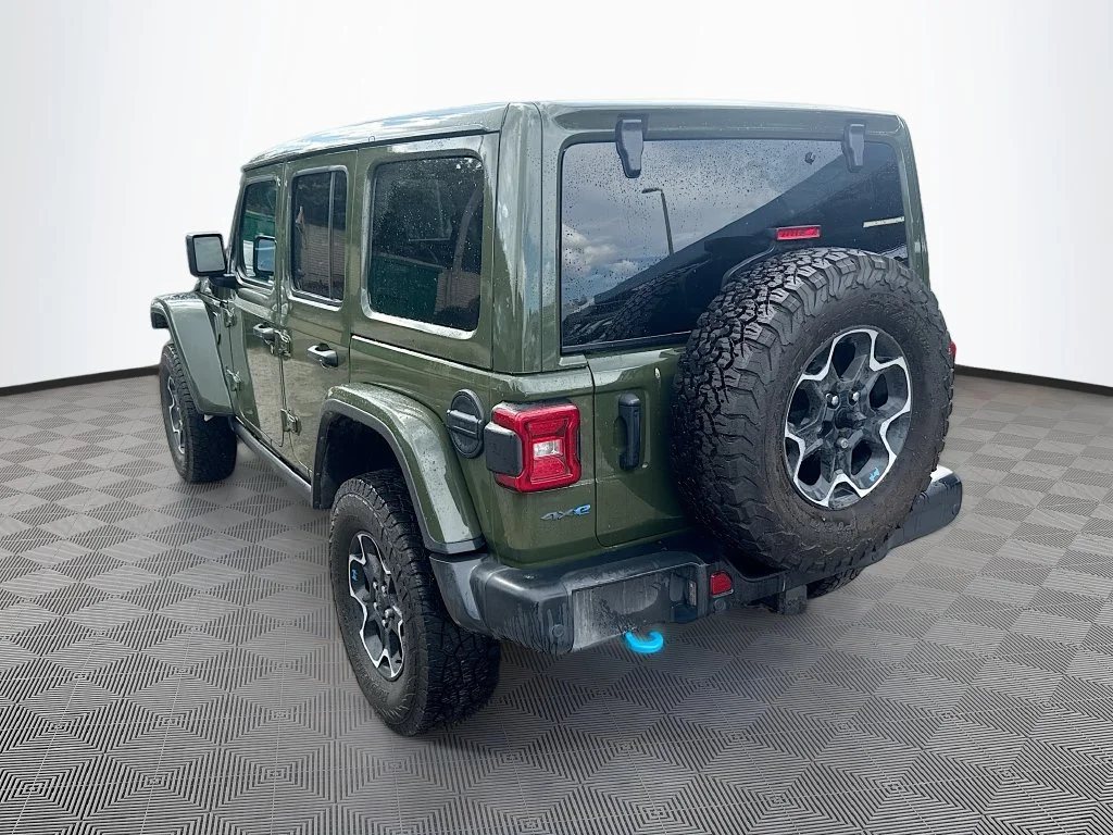 Used 2022 Green Jeep Unlimited Rubicon 4xe image 8