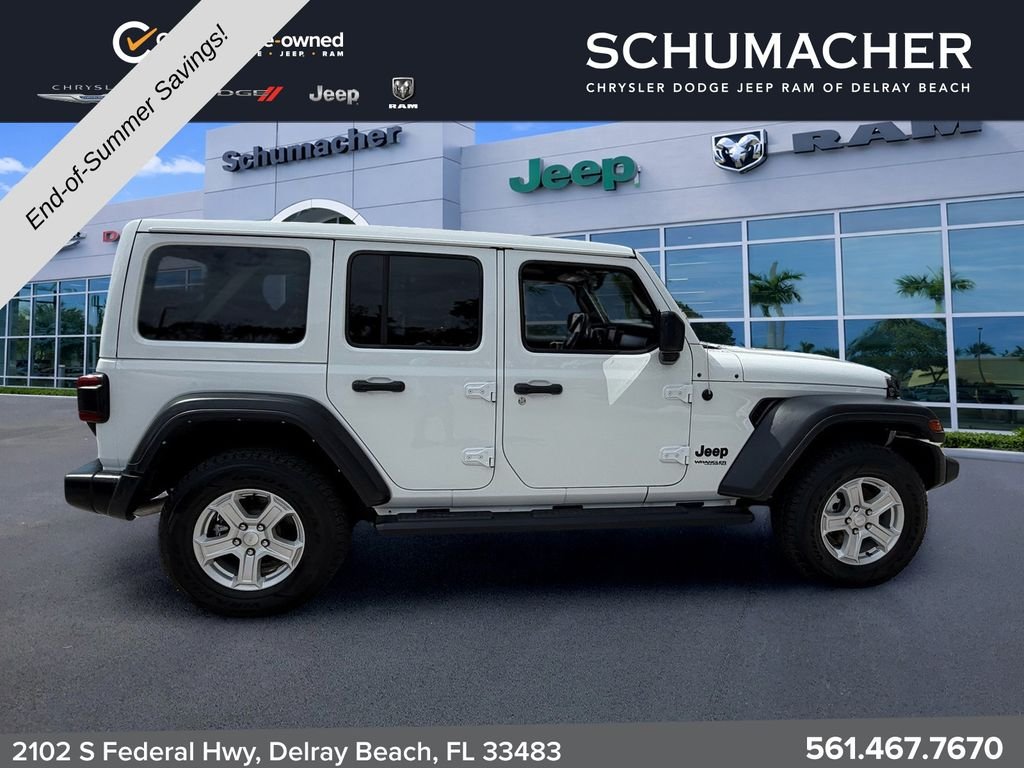 Used 2022 White Jeep Unlimited Sport S image 8