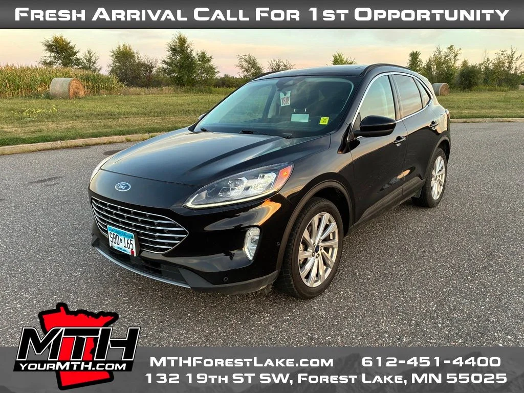 Used 2021 Black Ford Titanium image 4
